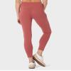 32 Degrees Womens High Waist Yoga Pants with Pockets | Workout Athletic Leggings, Soft Cranberry, Medium view 4