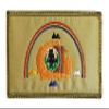 Almost SGT Navajo Nation Flag Patch - Funny Tactical Morale Embroidered Patch Hook Fastener Backing view 1