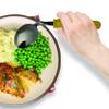 Rehabilitation Advantage Right Handed Child Bent Offset Spoon, Yellow view 2