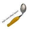 Rehabilitation Advantage Right Handed Child Bent Offset Spoon, Yellow view 3