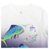 Guy Harvey Boy's Long Sleeve Performance Shirt with 30+ UPF Sun Protection, Bright White/Four Mahis, XX-Large view 3