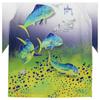 Guy Harvey Boy's Long Sleeve Performance Shirt with 30+ UPF Sun Protection, Bright White/Four Mahis, XX-Large view 4