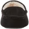 Amazon Essentials Men's Memory Foam Moccasin Slippers, Black Microsuede, 9 view 2