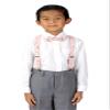 Spring Notion Boys' Cotton Floral Suspenders and Bow Tie Set For Kids Toddlers Infants, 13-Blush Pink Large view 4