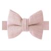 Spring Notion Boys' Linen Blend Suspenders and Bow Tie Set for Kids Toddlers Infants Wedding Ringbearers Rustic, Rose Large view 3