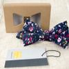 Spring Notion Men's Cotton Floral Suspenders and Bow Tie Set for Groomsmen Wedding Parties, 23-Navy 48 Inch view 3