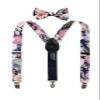 Spring Notion Boys' Cotton Floral Suspenders and Bow Tie Set For Kids Toddlers Infants, 52-Quartz Medium view 1