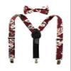 Spring Notion Boys' Cotton Floral Suspenders and Bow Tie Set For Kids Toddlers Infants, 37-Burgundy Large view 1