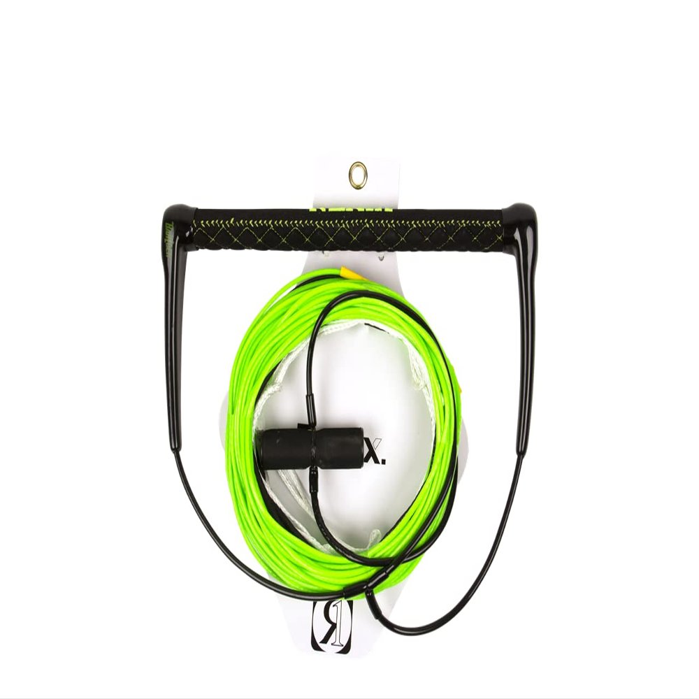 Ronix Combo 5.5 Hide Grip-T Wakeboard Handle, 1.15 in. Diameter w/ 80ft. R6 Rope, Green