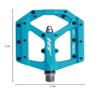 HT Components, ME03 EVO+, Platform Pedals, Body: Aluminum, Spindle: Cr-Mo, 9/16'', Blue, Pair view 2