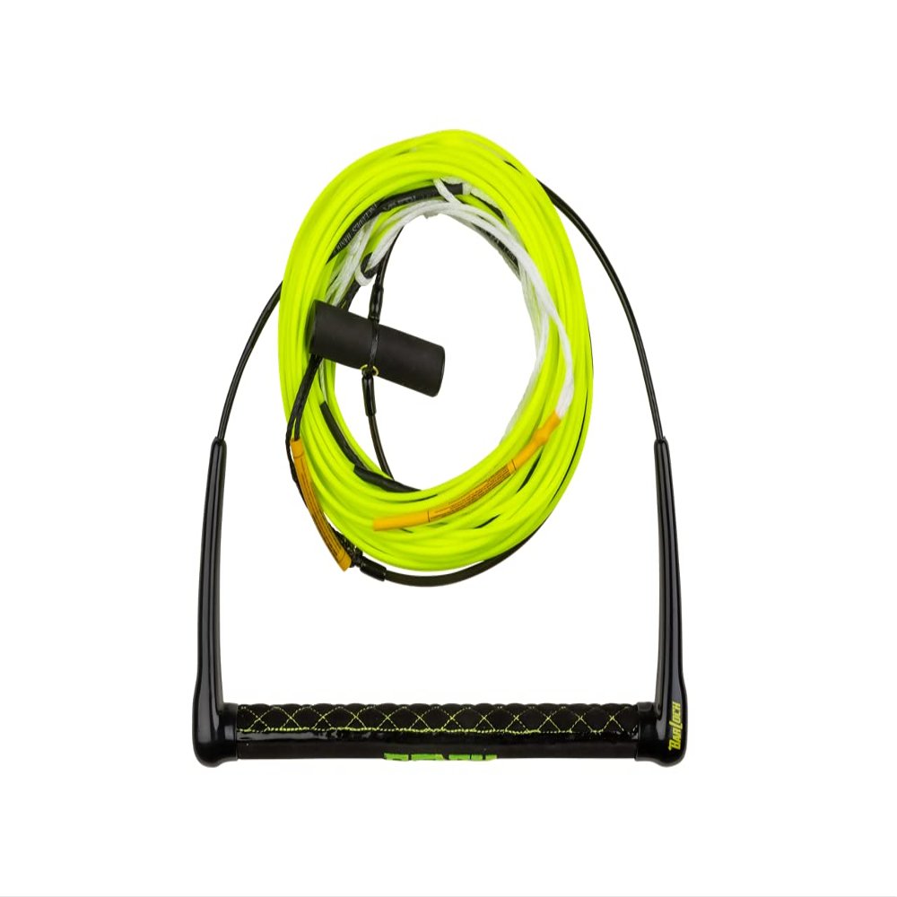Ronix Combo 5.5 Hide Grip-T Wakeboard Handle, 1.15 in. Diameter w/ 80ft. R6 Rope, Yellow