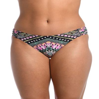 AMAVI Side Shirred Hipster Bikini Swimsuit Bottom Multi