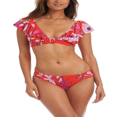 AMAVI Women's Ruffled Bikini Swimsuit Top