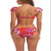AMAVI Women's Ruffled Bikini Swimsuit Top view 2