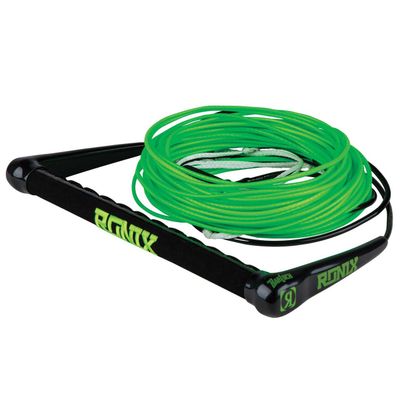 Ronix Combo 5.0 Hide Grip Wakeboard Handle, 1.15 in. Diameter w/ 80ft. R6 Rope, Green
