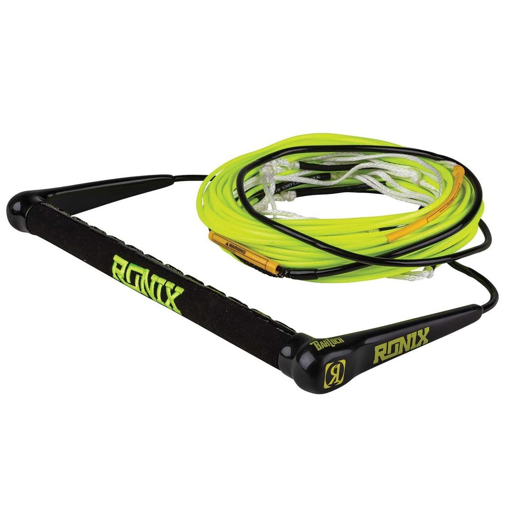 Ronix Combo 5.0 Hide Grip Wakeboard Handle, 1.15 in. Diameter w/ 80ft.R6 Rope, Yellow