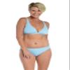 AMAVI Women's Triangle Bikini Swimsuit Top, Bicycle Blue, M view 1