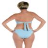 AMAVI Women's Triangle Bikini Swimsuit Top, Bicycle Blue, M view 2