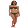 AMAVI Women's Twist Bandeau Swimsuit Top, Olive, S view 1