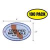 Certified Dirty Idle Vinyl Sticker Decal (4" x 2.5") | Peel & Stick | Funny, Humor, Gift, Political, Politics, America view 2