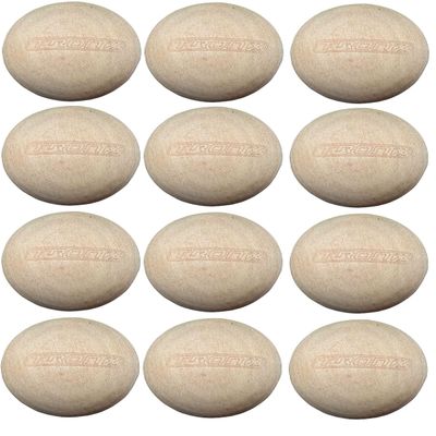 TronX Wood Stickhandling Training Hockey Balls 12-Pack | 2-Inch Diameter | Training Equipment for Floor Dribbling Skills, Dekes & Ball Handling Drills | Swedish Balls