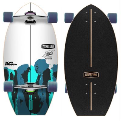 Surfeeling USA Super Fun Surf Style Skateboard (New Blue)