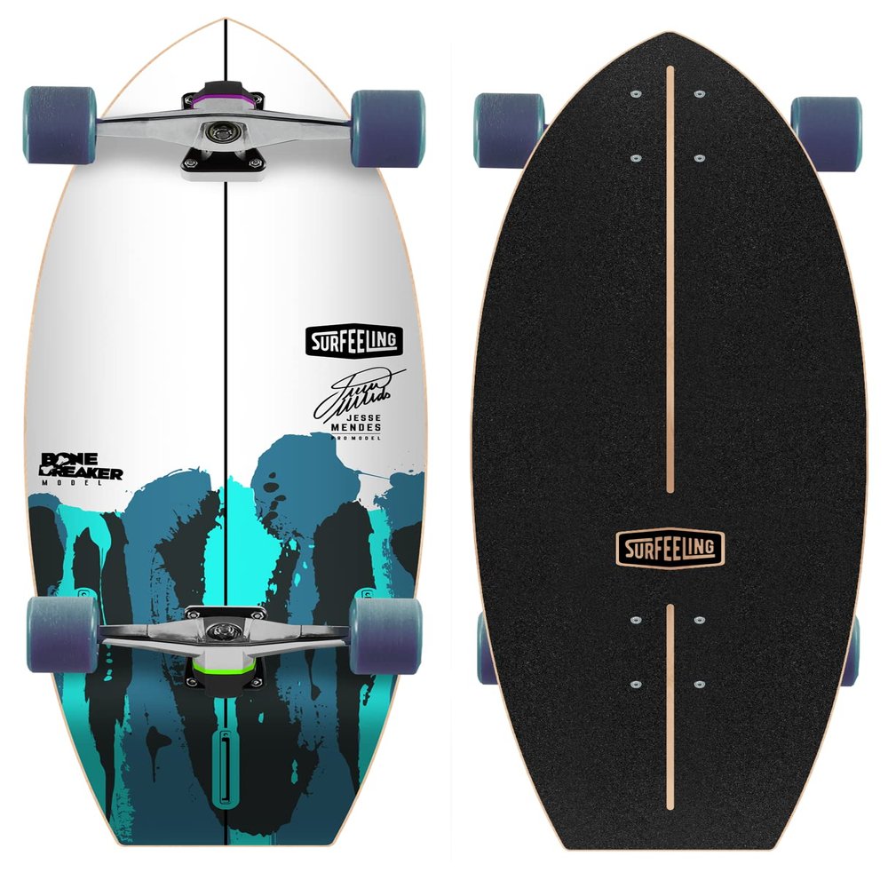Surfeeling USA Super Fun Surf Style Skateboard (New Blue)