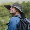 Camptrace Sun Hats for Women Men UPF 50+ UV Protection Wide Brim Hiking Fishing Hat with Neck Flap, Dark Grey view 2