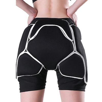 Q-FFL Hip Protection Pads, Hip Protector Padded Short Pants, Tailbone Hip 3D Protection Pads for Snowboard Ice Figure Skating (Size : Medium)