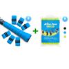 ALIEN PROS 18 Pack Blue & Neon Yellow Tennis Racket Grip Tape  Precut and Light Tac Feel Tennis Grip view 1
