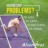 ALIEN PROS 18 Pack Blue & Neon Yellow Tennis Racket Grip Tape  Precut and Light Tac Feel Tennis Grip view 2