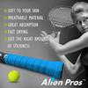 ALIEN PROS 18 Pack Blue & Neon Yellow Tennis Racket Grip Tape  Precut and Light Tac Feel Tennis Grip view 4