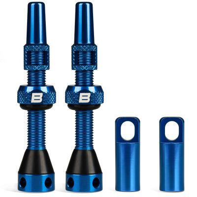 BWSHLF Tubeless Presta Valve Stem 40/44/55/60/65/80/100 mm, Super Light Alloy Presta Valve Stem Kit with Valve Core Remover Tool and Valve Stem Caps - Multiple Color and Size Options(Pair)