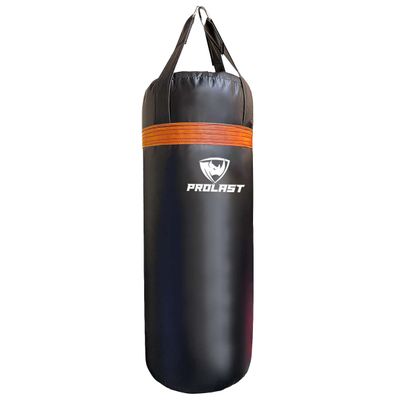 PROLAST Punching Bag for Experienced and Beginners, Boxing, MMA, Martial Arts, Muay Thai Training Equipment, Hanging, Filled, 3ft, 50 lbs, Rhino Logo, Black/Orange