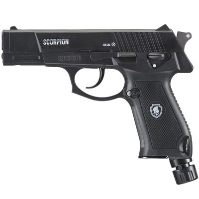 Lancer Tactical Scorpion 0.5 Caliber Non-Blowback Air Pistol - Less Lethal, Ideal for Home and Personal Defense, Police-Grade Pepper Ball Gun