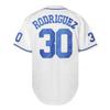 The Sandlot Benny Jersey The Jet Rodriguez Michael Squints Palledorous Alan Yeah-Yeah McClennan Movie Baseball Jersey (30 White Blue, XX-Large) view 3