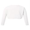 RUNQHUI Kids Girls Long Sleeve Knit Cardigan Sweater Bolero Shrug Flower Girls Dress Coat White 4 Years view 3