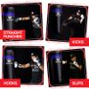 PROLAST Punching Bag for Experienced and Beginners, Experienced and Beginners, Boxing, MMA, Martial Arts, Muay Thai Training Equipment, Hanging, Filled, 3ft, 50 lbs, Rhino Logo, Black/Blue view 2