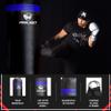 PROLAST Punching Bag for Experienced and Beginners, Experienced and Beginners, Boxing, MMA, Martial Arts, Muay Thai Training Equipment, Hanging, Filled, 3ft, 50 lbs, Rhino Logo, Black/Blue view 3