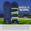 Bratla Cricket Batting Pads Covers, Navy Blue Covers for Cricket Pads for Men Batting Color Fit Neatly on Legguards Easily Put On view 2