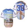 The Sandlot Benny Jersey The Jet Rodriguez Michael Squints Palledorous Alan Yeah-Yeah McClennan Movie Baseball Jersey (30-Blue,Medium) view 1