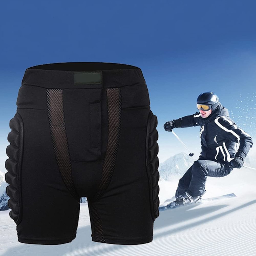 Q-FFL Tailbone Hip 3D Protection Pads, Hip Protector Padded Short Pants, Breathable Protective Gear, for Skating Cycling Outdoor Activities (Size : Small)