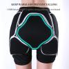Q-FFL Breathable Protective Gear, Tailbone Hip 3D Protection Pads, Skating Impact Pad, Padded Shorts for Ski Skate Snowboard (Size : Small) view 2