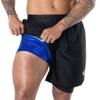Kewlioo Men's Sauna Shorts - Heat Trapping 2-in-1 Double Layer Sauna Suit Shorts - Compression Training Gym Athletic Workout Shorts Pants for Men (Black, XXL) view 1