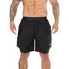 Kewlioo Men's Sauna Shorts - Heat Trapping 2-in-1 Double Layer Sauna Suit Shorts - Compression Training Gym Athletic Workout Shorts Pants for Men (Black, XXL) view 2