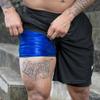 Kewlioo Men's Sauna Shorts - Heat Trapping 2-in-1 Double Layer Sauna Suit Shorts - Compression Training Gym Athletic Workout Shorts Pants for Men (Black, XXL) view 4