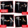 PROLAST Punching Bag for Experienced and Beginners, Boxing, MMA, Martial Arts, Muay Thai Training Equipment, Hanging, Filled, 3ft, 50 lbs, Rhino Logo, Black/White view 2
