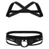 Loloda Mens Sissy Harness Belt X-Shape Back Elastic Shoulder Chest Muscle Top with Briefs Underwear 2#Black Medium view 1