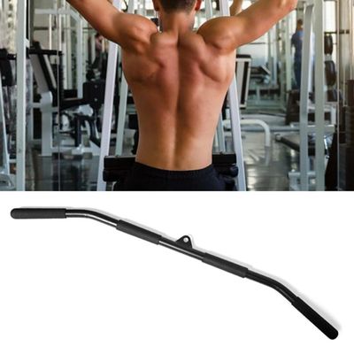 MNNM Tricep Press Down Bar, Cable Attachment, LAT Pulldown Bar, V-Shaped Bar with 4 Rubber Handle, for Gym, Strength Workout, Muscle Building