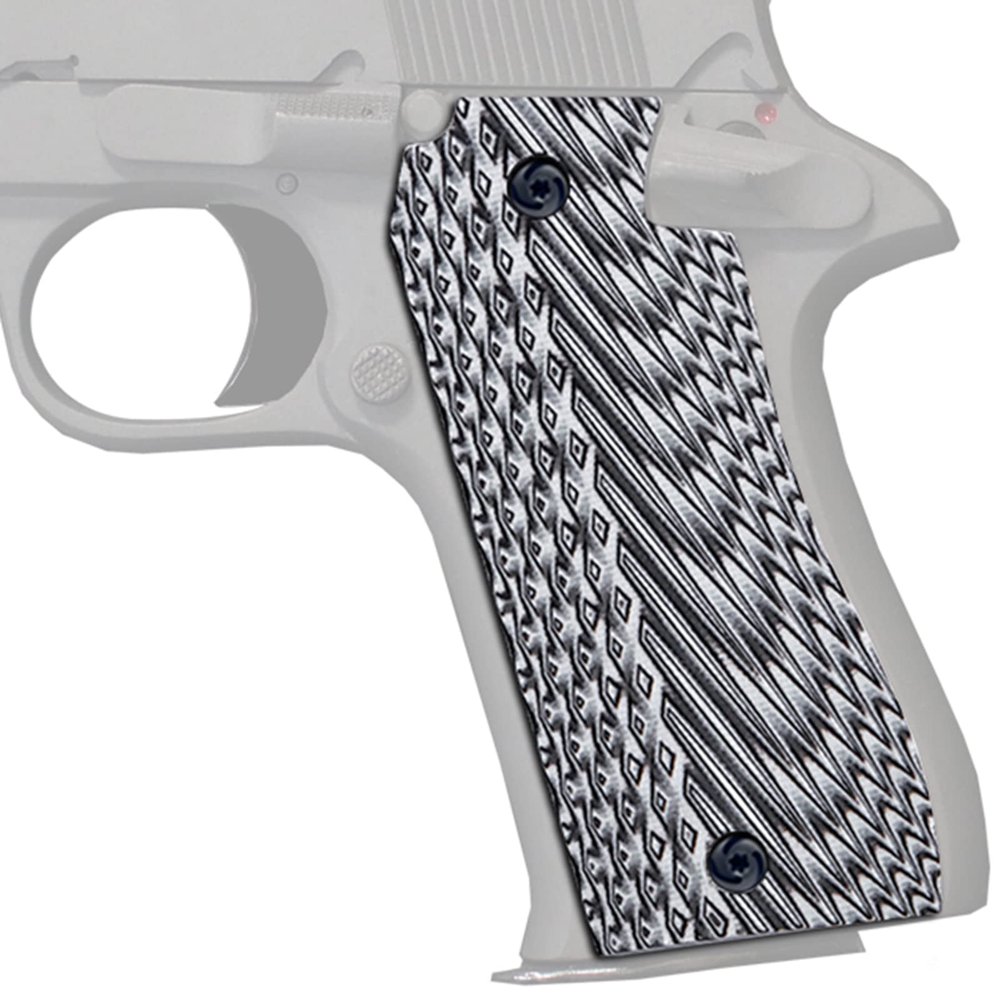 Guuun G10 Grips for Star BM/BKM Diamond Cut Texture - White